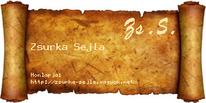 Zsurka Sejla névjegykártya
